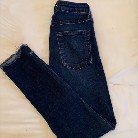 High waisted dark wash skinny jeans - Picture 4 of 4